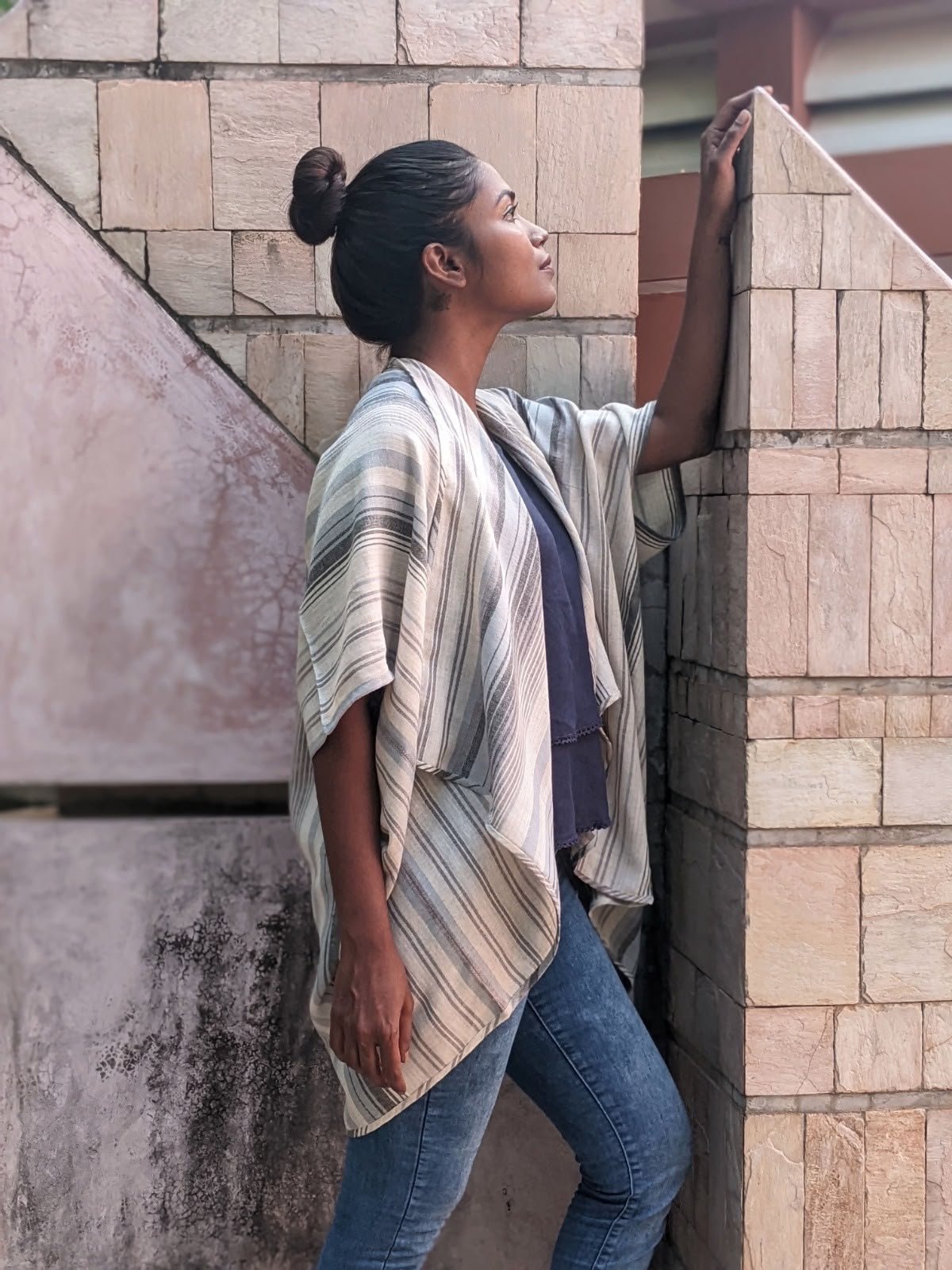 Short Eco Poncho